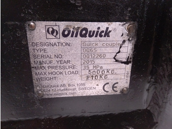 Oilquick ZX250 - - Ātrā sakabe - Celtniecības tehnika: foto 5