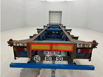 Fruehauf Skelet 2 x 20-30-40 ft - Puspiekabe noņemamā virsbūve/ Konteineru vedējs: foto 5