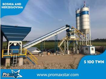 PROMAX Stationary Concrete Batching Plant S100-TWN (100m3/h) - Betona rūpnīca