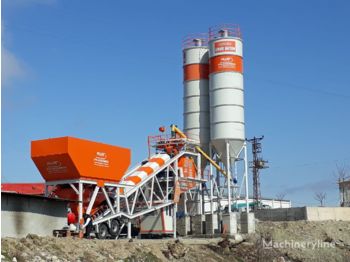 Plusmix 100 m³/hour Mobile Concrete Batching Plant - BETONYY ZAVOD - CEN - Betona rūpnīca