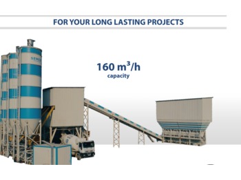 SEMIX Stationary Concrete Batching Plant 160 m³/h - Betona rūpnīca