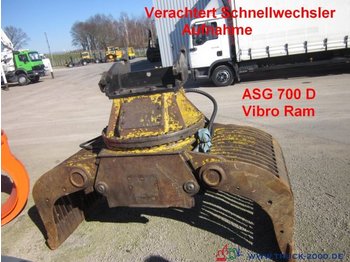 Celtniecības maisītājs CAT Vibro Ram ASG 700 D Sortiergreifer Verachtert CW: foto 1