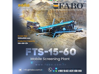 Jaunā Mobilais drupinātājs FABO FTS 15-60 Mobile Screening Plant | Tracked Screening Plant | Ready In Stock: foto 1