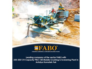 Jaunā Kalnrūpniecības mašīna FABO MOBILE CRUSHING PLANT: foto 1