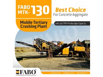 Jaunā Drupinātājs FABO MTK-130 MOBILE CRUSHING & SCREENING PLANT – SAND MACHINE: foto 1