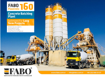 Jaunā Betona rūpnīca FABO POWERMIX-160 STATIONARY CONCRETE BATCHING PLANT: foto 1
