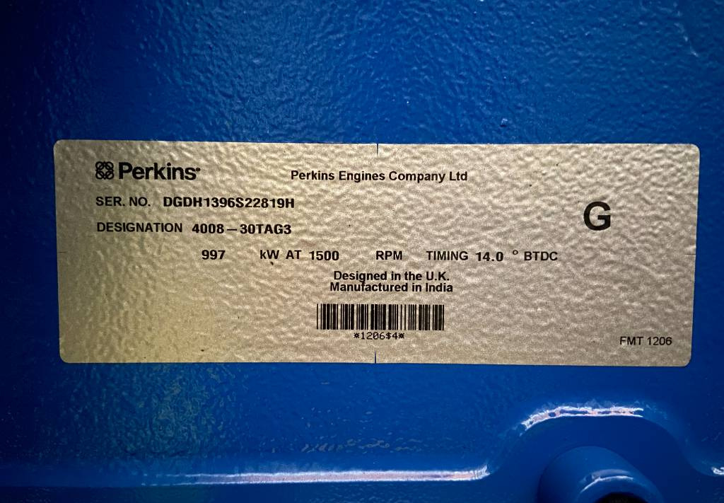 Elektroģenerators FG Wilson P1250E1 - Perkins - 1250 kVA Genset - DPX-16028-O: foto 12