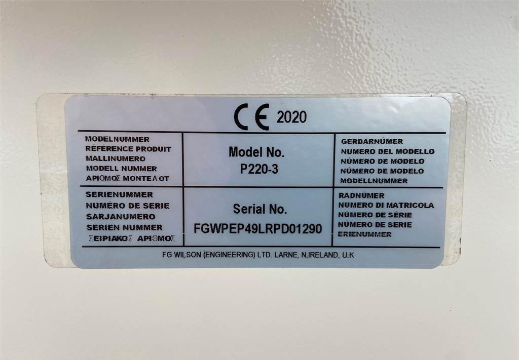 Elektroģenerators FG Wilson P220-3 - Perkins - 220 kVA Genset - DPX-16012: foto 19