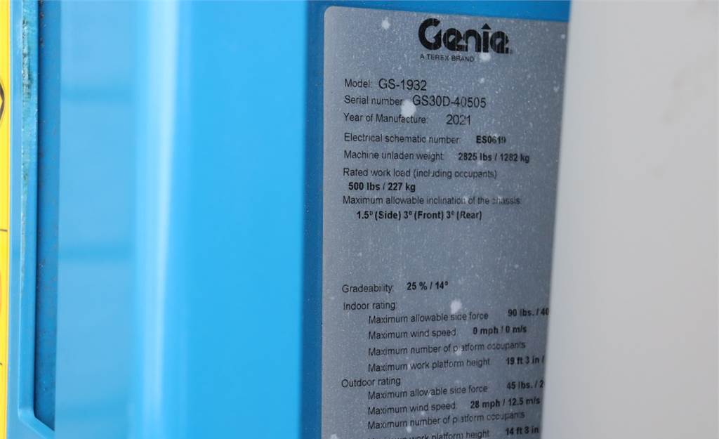 Šķērveida pacēlājs Genie GS1932 New And Available Directly From Stock, E-dr: foto 6