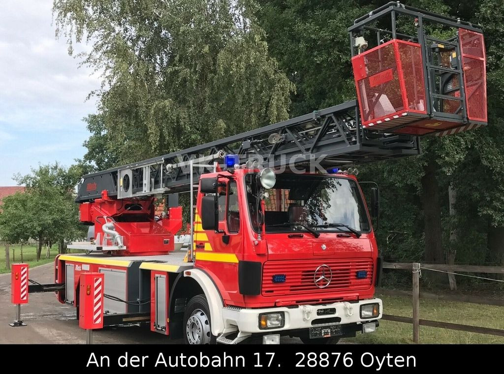 Autopacēlājs Mercedes-Benz 1422F Feuerwehr Drehleiter METZ DLK 23/12 PLCII: foto 3