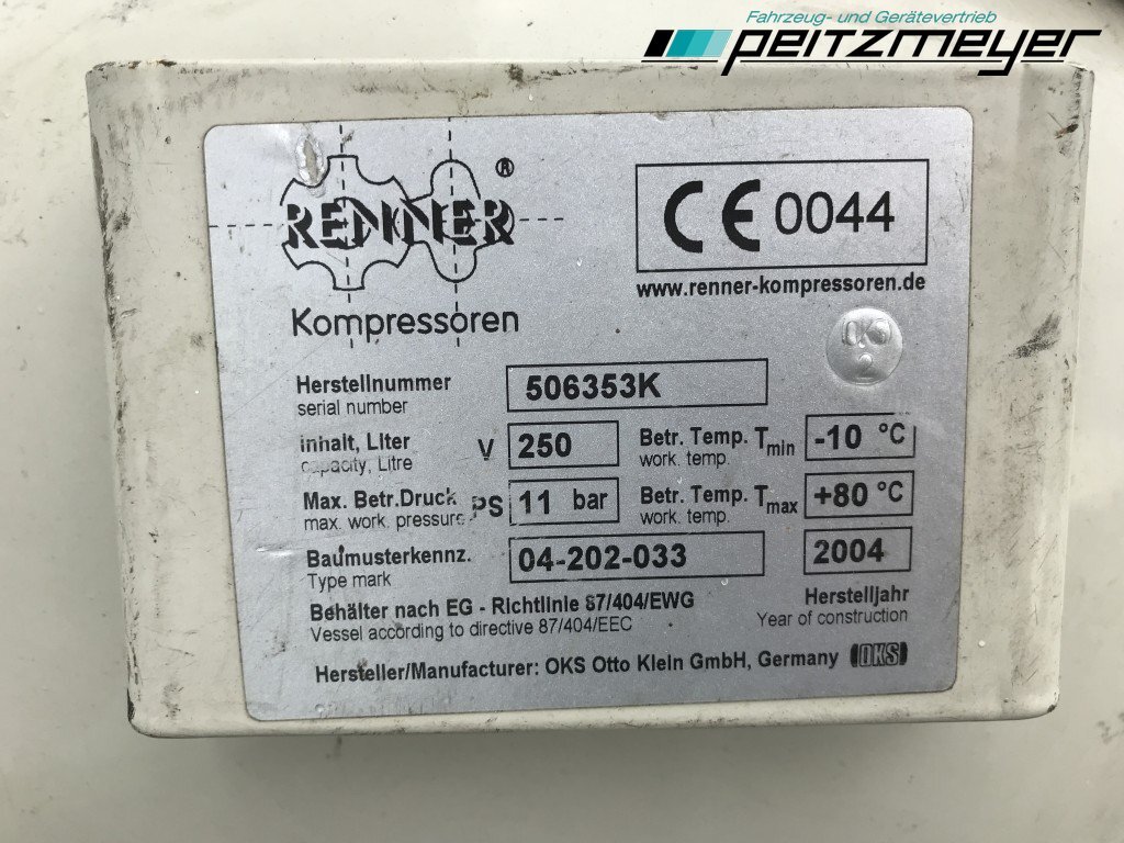 Gaisa kompresors Renner Kompressor RSD 7.5 10 bar / 950 L pro Min. / 7,5 KW: foto 9