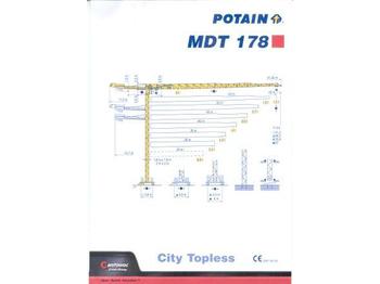 Potain MDT 178 - Torņa celtnis