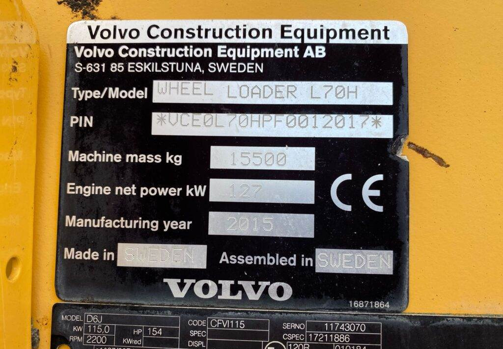 Riteņu iekrāvējs Volvo L70H: foto 24