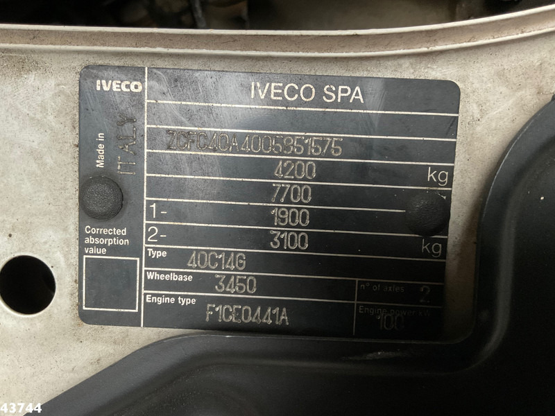 Atkritumu vedējs Iveco Daily 40C14G CNG Veegvuil opbouw: foto 17