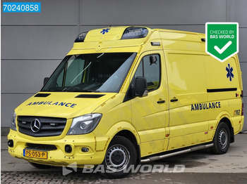 Ātrās palīdzības mašīna Mercedes-Benz Sprinter 319 CDI Automaat Euro6 Complete NL Ambulance Brancard Ziekenwagen Rettungswagen Krankenwagen Airco Cruise control: foto 1