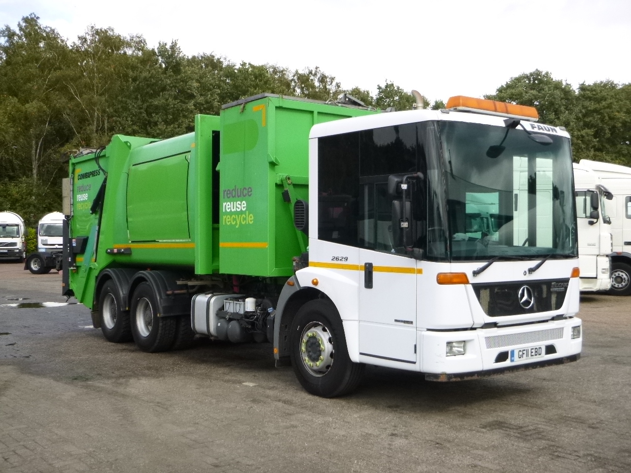 Atkritumu vedējs Mercedes Econic 2629LL 6x4 RHD Faun refuse truck: foto 2