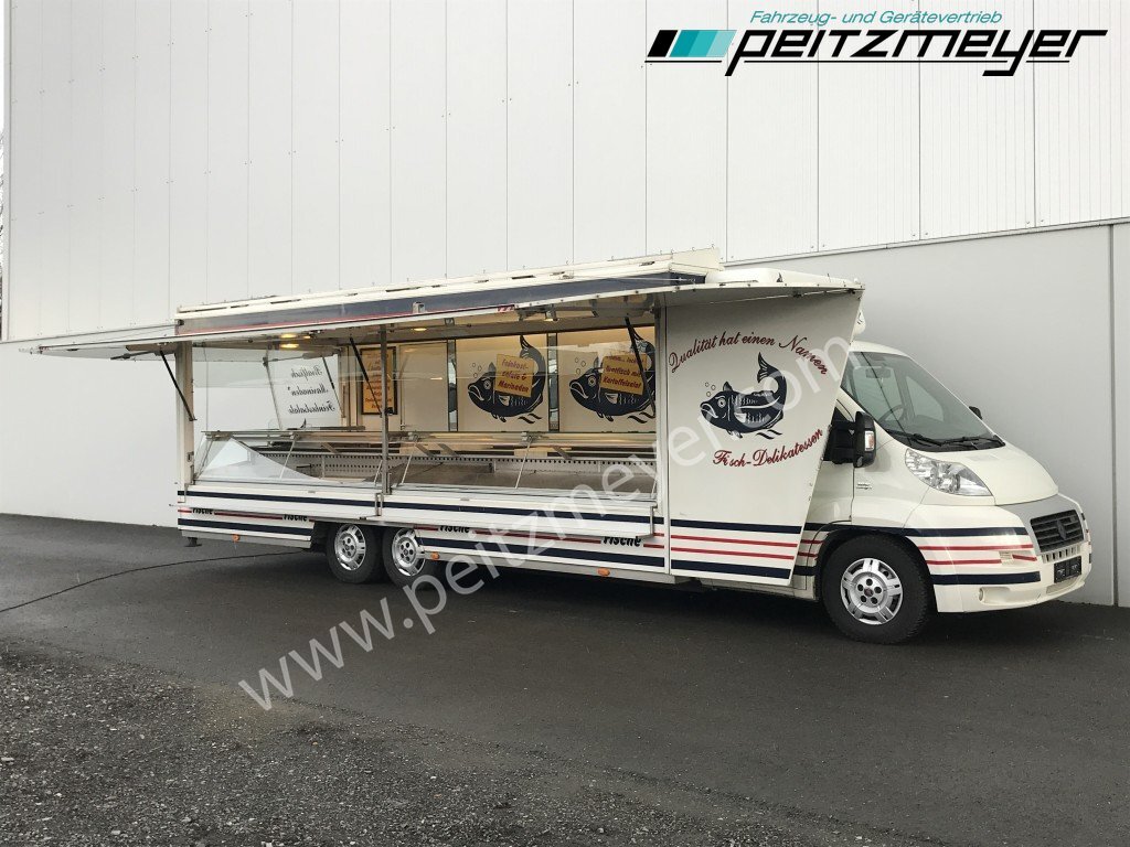 Tirdzniecības kravas automašīna IVECO FIAT (I) Ducato Verkaufswagen 6,3 m + Kühltheke, Fritteuse: foto 2