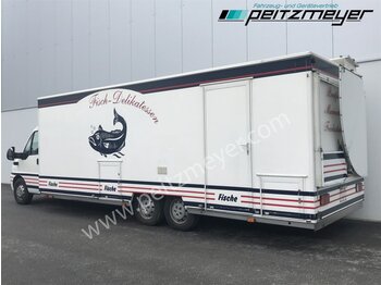 Tirdzniecības kravas automašīna IVECO FIAT (I) Ducato Verkaufswagen 6,5 m - Motor neu vor 21 TKM + Kühltheke, Fritteuse,: foto 3