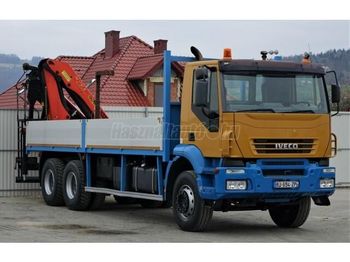 Bortu kravas automašīna/ Platforma, Kravas auto ar manipulatoru IVECO Trakker 380 6x4 Darus: foto 1
