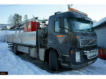 Volvo FM 340 4x2 HMF Crane with remote control. - kravas auto ar manipulatoru