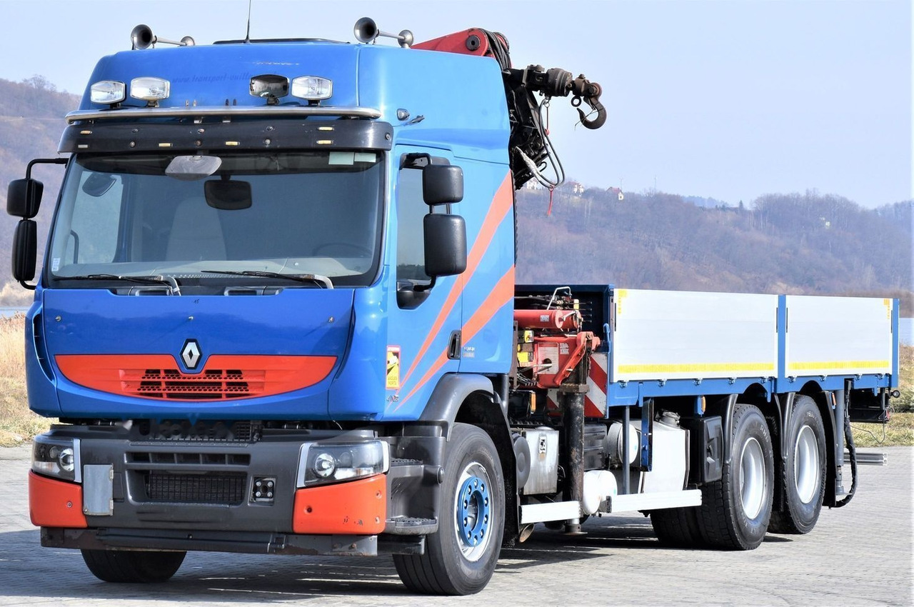 Bortu kravas automašīna/ Platforma, Kravas auto ar manipulatoru Renault Premium 410: foto 4