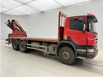 Bortu kravas automašīna/ Platforma, Kravas auto ar manipulatoru Scania P400 - 6x4: foto 3