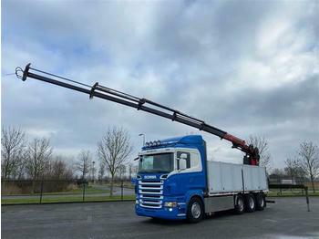 Bortu kravas automašīna/ Platforma Scania R620 8x4 EURO 4 WITH HMF1823 -K5 CRANE KRAN: foto 1