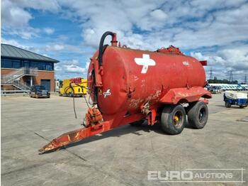  Redrock Single Axle PTO Driven Slurry Tanker - Lauksaimniecības piekabe