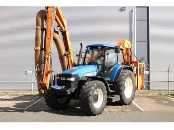 Traktors New Holland TM155 met Mulag Gödde GZA 850S maaiarm / Ausleger: foto 1