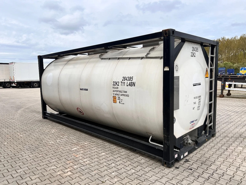 Jaunā Uzglabāšanas tvertne CIMC tankcontainers TOP: ONE WAY/NEW 20FT ISO tankcontainer, 25.000L/1-comp., L4BN, UN Portable, T11, steam heating, bottom discharge, more availabl: foto 7