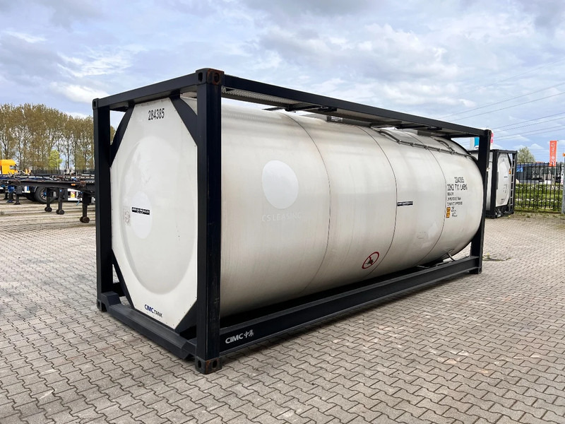 Jaunā Uzglabāšanas tvertne CIMC tankcontainers TOP: ONE WAY/NEW 20FT ISO tankcontainer, 25.000L/1-comp., L4BN, UN Portable, T11, steam heating, bottom discharge, more availabl: foto 6