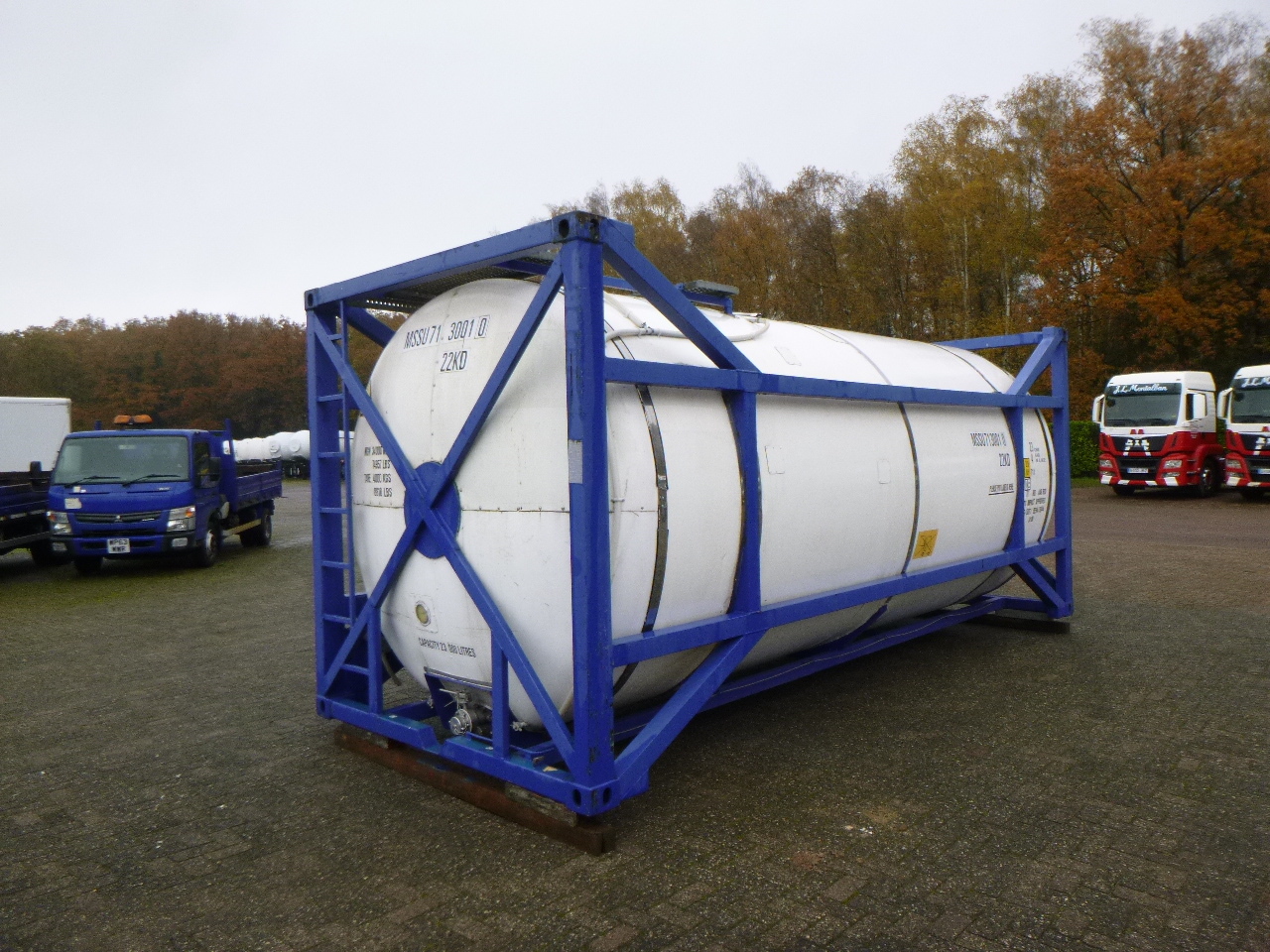 Tank konteiners, Puspiekabe M Engineering Chemical tank container inox 20 ft / 23 m3 / 1 comp: foto 4