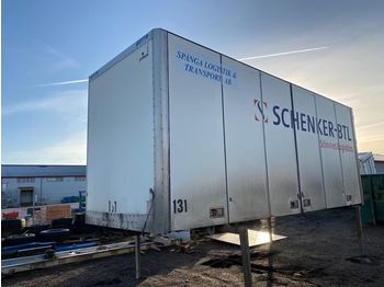 Maināmā virsbūve - furgons Närko Skåp m. Container fäste