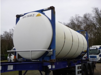 Tank konteiners, Puspiekabe pārvadāšana ēdiena Van Hool Food (beer) tank container inox 25.2 m3 / 1 comp / 20 ft: foto 1