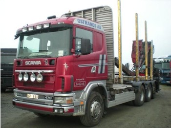 Scania 124 8X4 - Meža piekabe