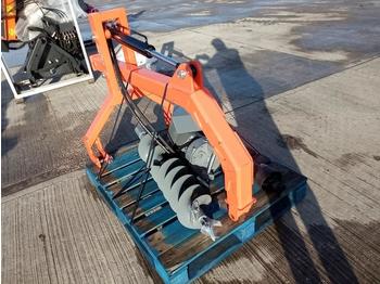 Zemes urbis - Traktors Unused PTO Driven Auger to suit  Tractor to suit 3 Point Linkage, 8" Auger and Hydraulic Ram: foto 1