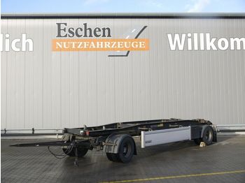 Multilift/ Būvgružu konteinera piekabe Hüffermann HSA 18.70 Schlitten, SAF, 2 Staukästen: foto 1