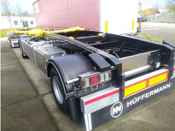 Jaunā Multilift/ Būvgružu konteinera piekabe Hüffermann HSA 3/18.70 ZB SCHLITTEN VERZINKT BPW NEU SOFORT: foto 1