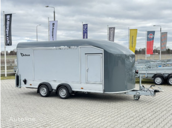 Debon C1000 van cargo 3500 kg 5m closed trailer for 1 car doors - Piekabe autovedējs