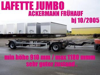 Ackermann LAFETTE JUMBO 910 - 1180 mm zwillingsbereift 2 x - Piekabe noņemamā virsbūve/ Konteineru vedējs
