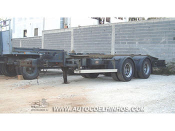 LECI TRAILER 2 ZS container chassis trailer - Piekabe noņemamā virsbūve/ Konteineru vedējs