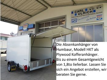 Piekabe slēgtā virsbūve Humbaur - HKT152515-18P Kofferanhänger Absenkanhänger