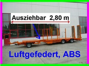 Müller-Mitteltal 3 Achs Tieflader  Anhänger 2,80 m ausziehbar - Piekabe zema profila platforma