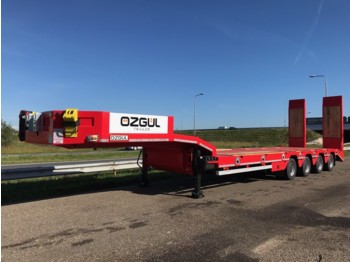 OZGUL LW4 70T 4 axle lowbed semi trailer, hydraulic ramps (300) - Piekabe zema profila platforma