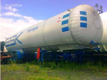 Puspiekabe cisterna pārvadāšana gāzes AUREPA LNG, Methane, Gas Tank, 45000 Liter, Natural gas, Air Liquide cr: foto 1
