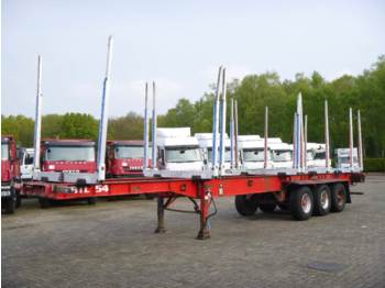 Dennison 3-axle wood trailer 13.6 m - Bortu puspiekabe/ Platforma