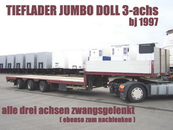Doll TIEFLADER JUMBO 3achs ZWANGSGELENKT schwanenhals - Bortu puspiekabe/ Platforma