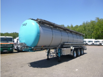Puspiekabe cisterna pārvadāšana ēdiena Burg Food tank inox 26.8 m3 / 1 comp + pump: foto 1
