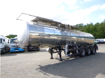 Puspiekabe cisterna pārvadāšana ēdiena Clayton Food tank inox 23.5 m3 / 1 comp + pump: foto 1