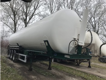 Puspiekabe cisterna pārvadāšana birstošo kravu FELDBINDER KIP60.3 60 m3 tipper silo: foto 1